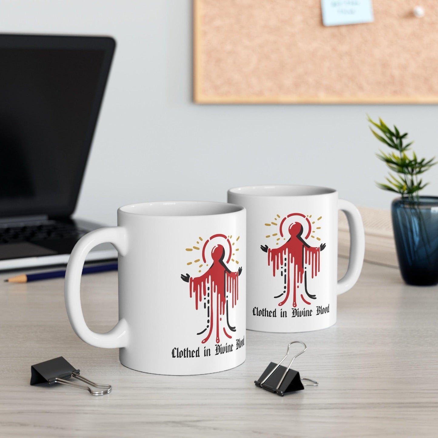 Clothed in Divine Blood Mystical Mug | 11 oz Red Power