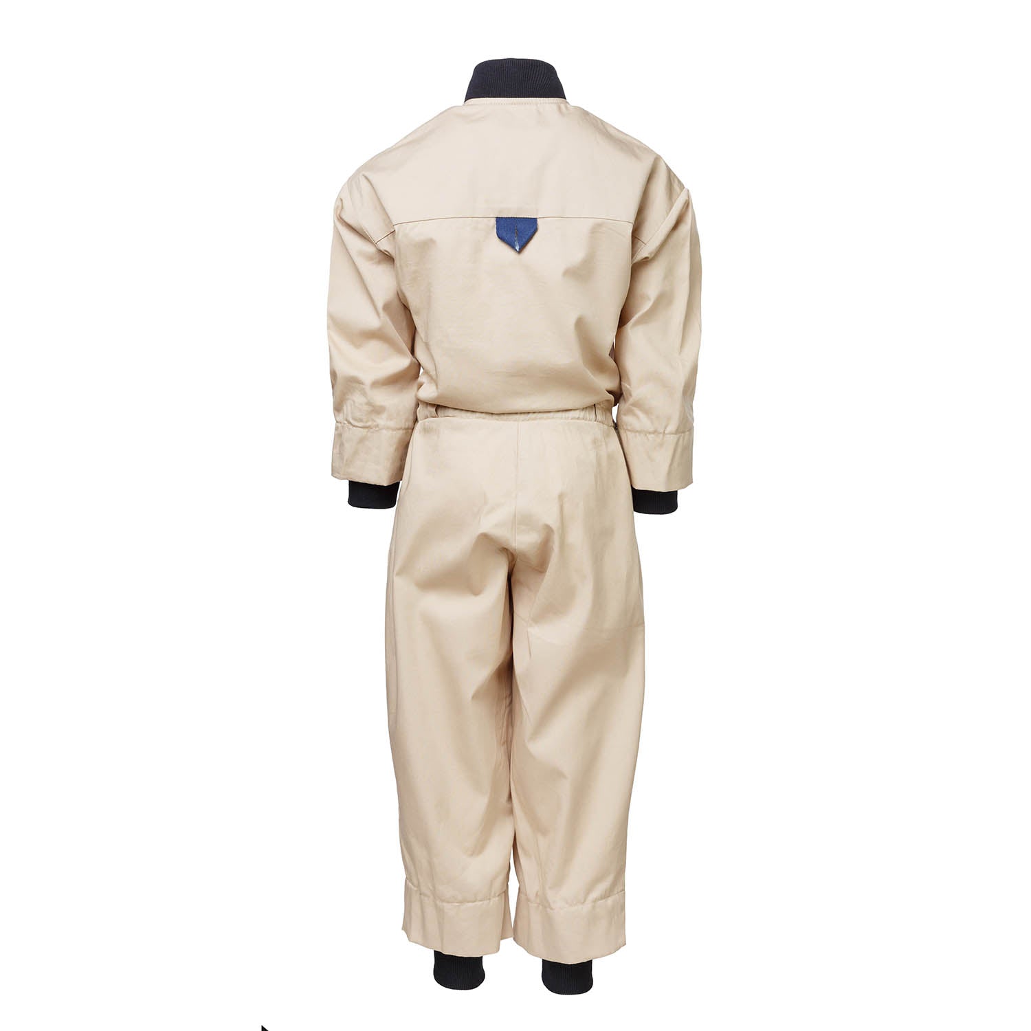 Beige Cotton Kids Overall-2