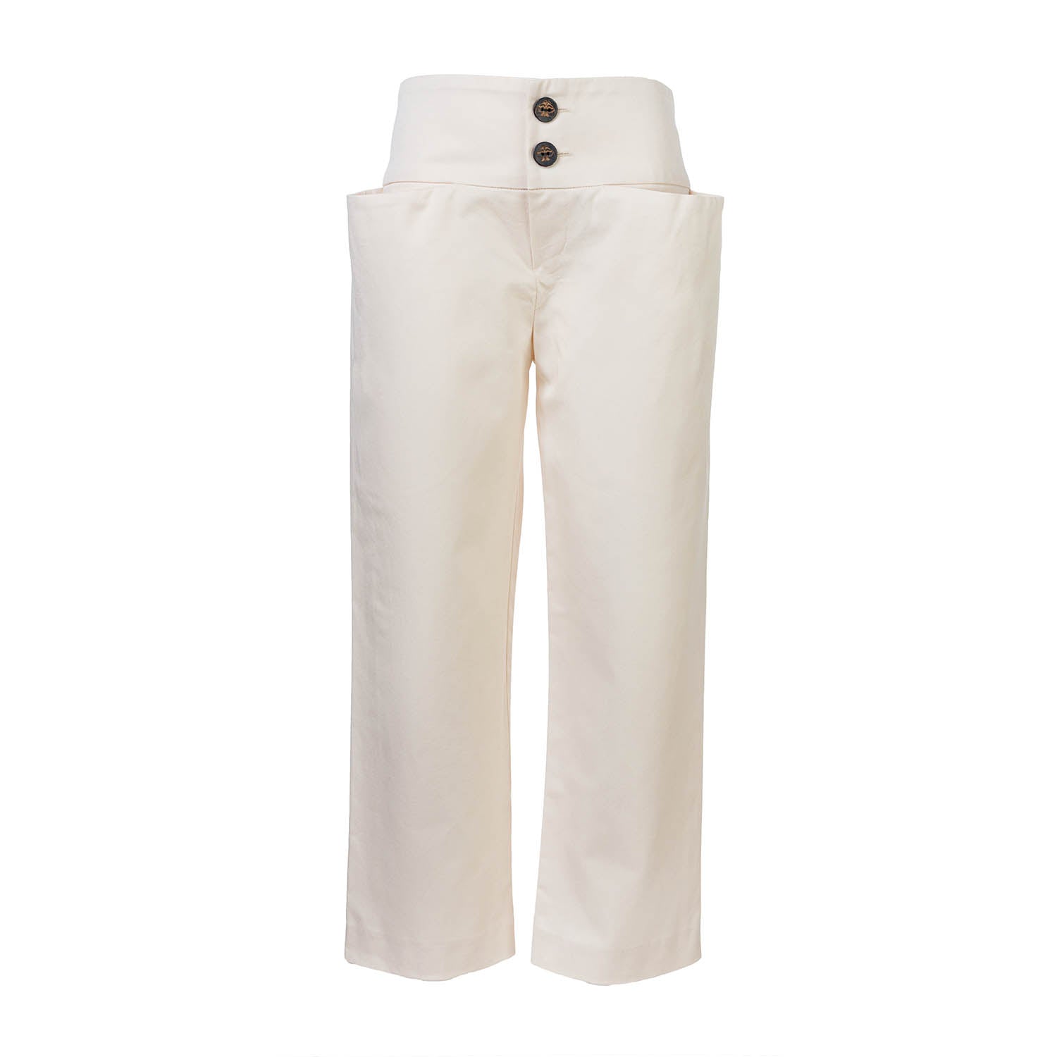 Beige Dress Pants with Extra Large Pockets-0