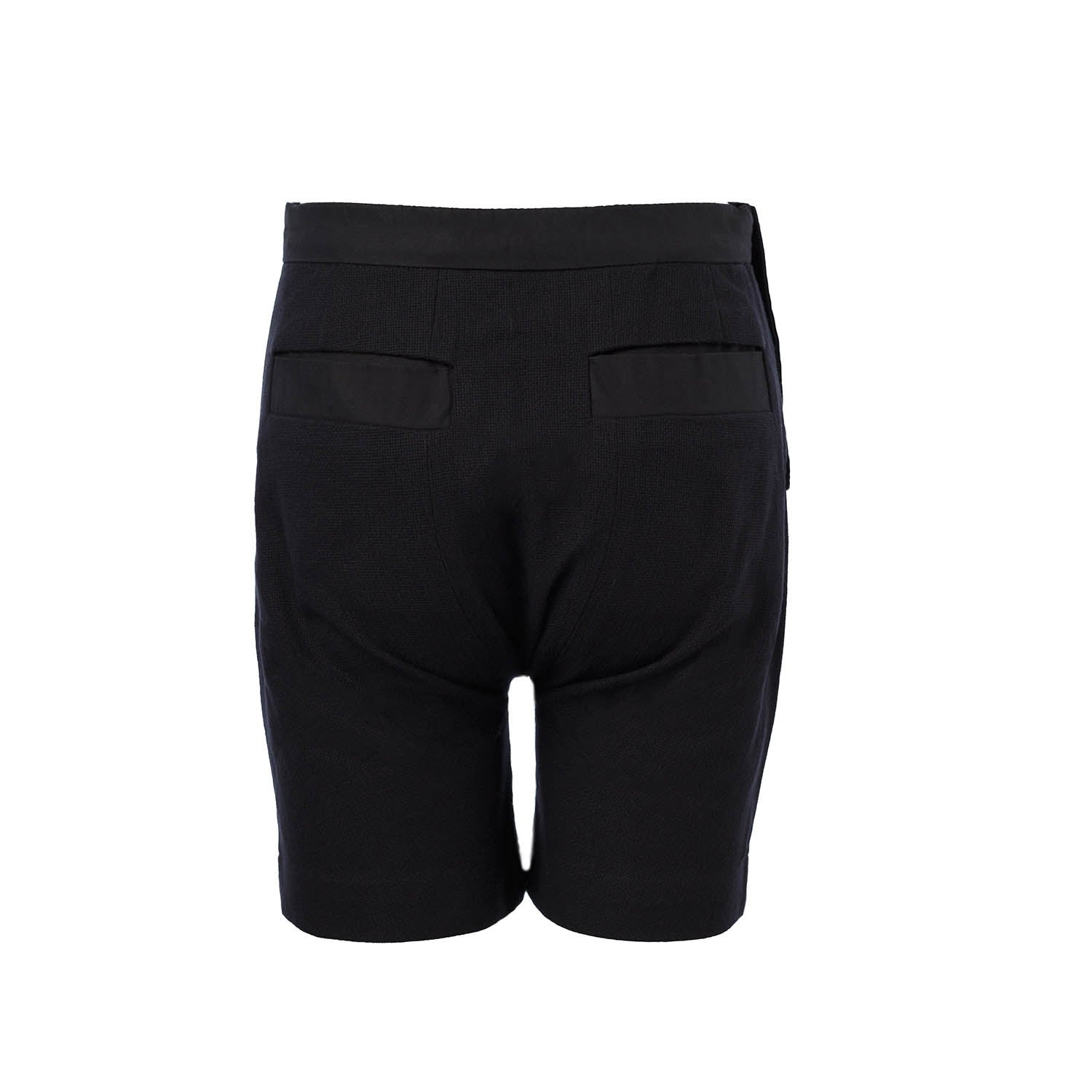 Boys and Girls Black Bermuda Shorts-1