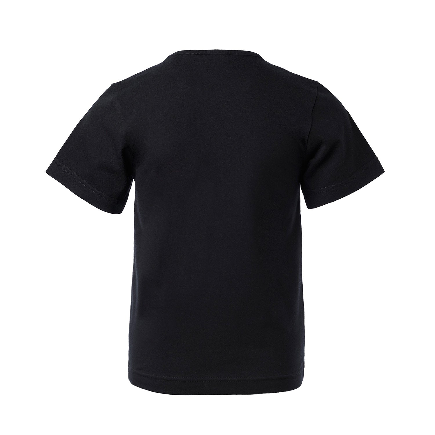 Short Sleeve Black T-Shirt with Toscana Print-1