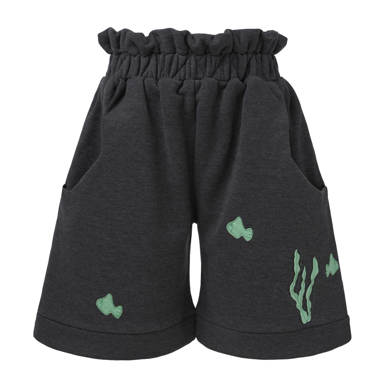 Culottes Shorts with Marine Application-0