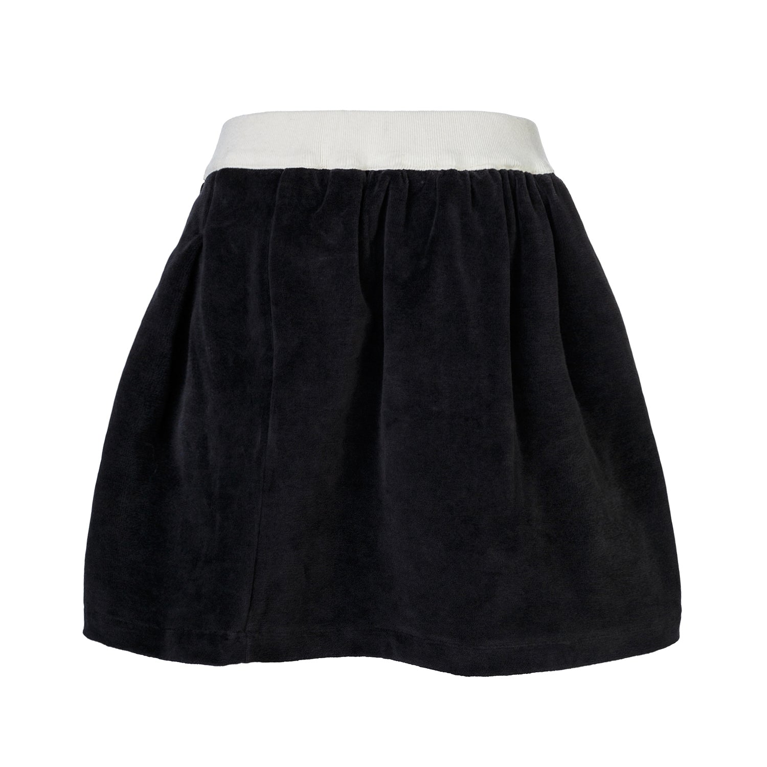 Black Velvet Skirt for Girls-2