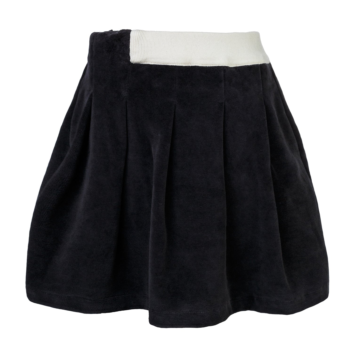 Black Velvet Skirt for Girls-0