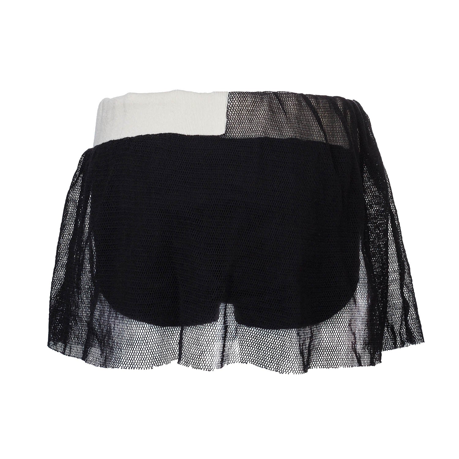 Black Velvet Bloomers with Tulle for Girls-2
