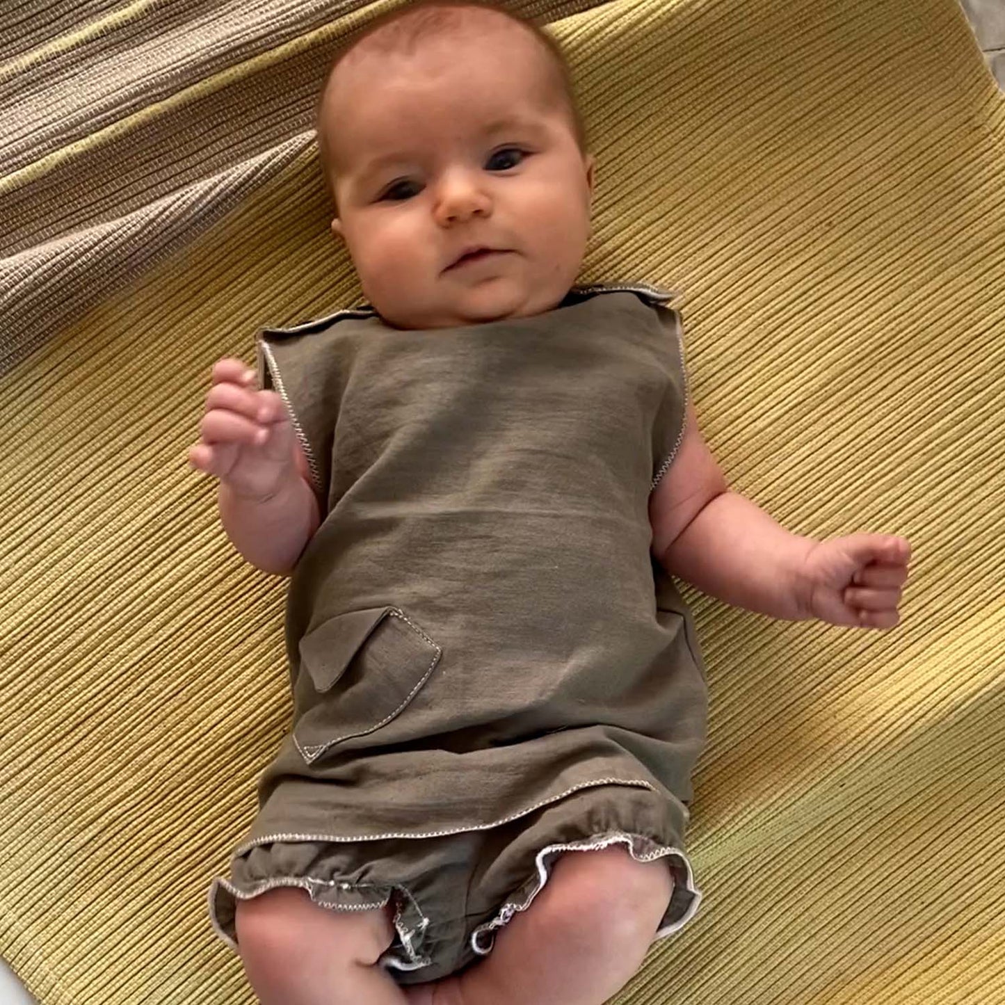 Khaki Vegan Cashmere Weganool Baby Tunic-1