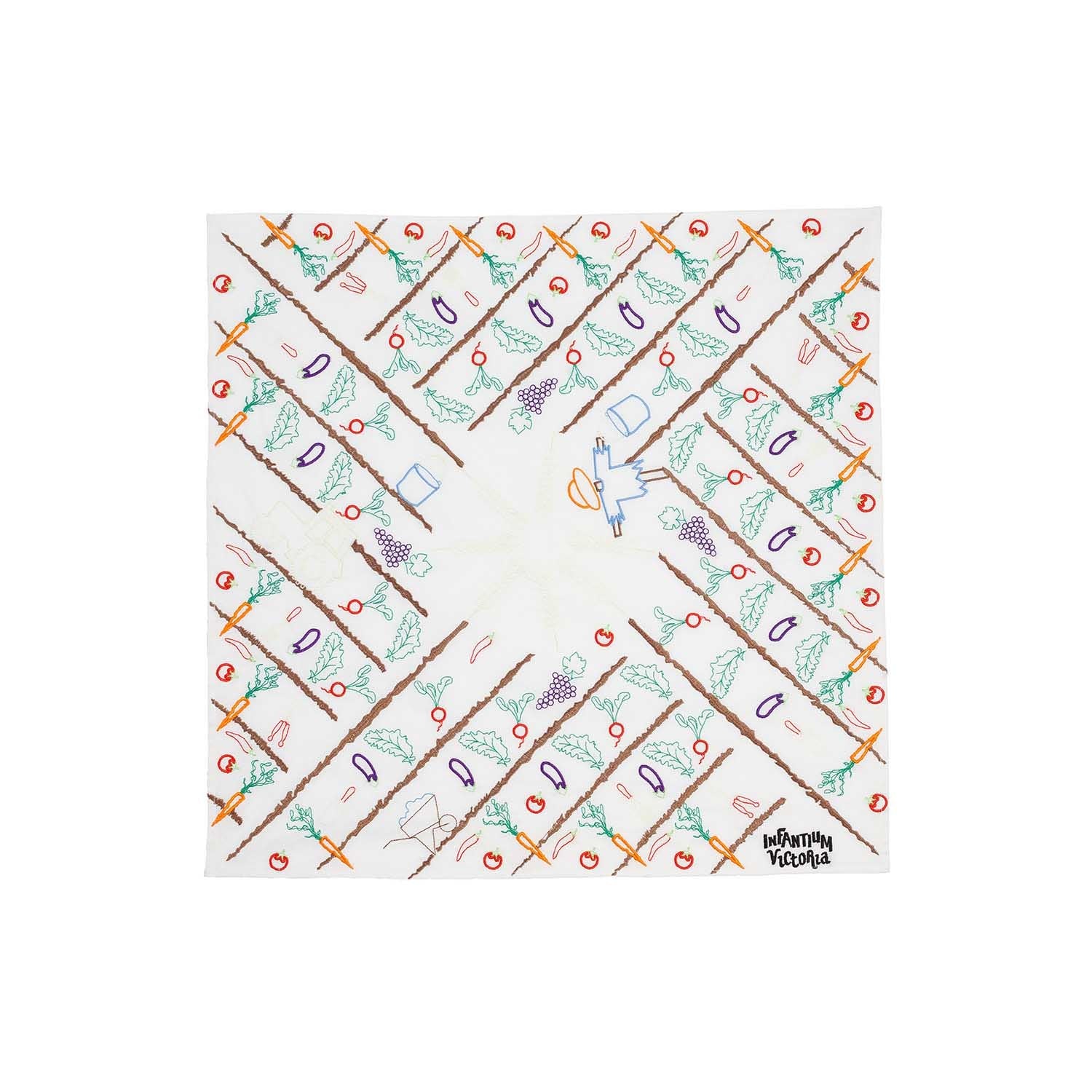 Off-White Bandana with Embroidery-0