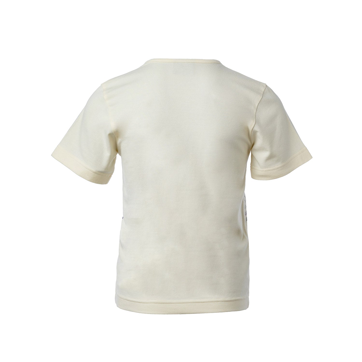 Off-White Short Sleeve T-Shirt with Tractor Print-1