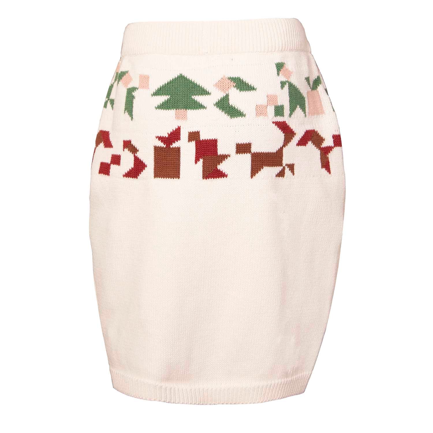 Girls Christmas Skirt with Gifts Motiv-2