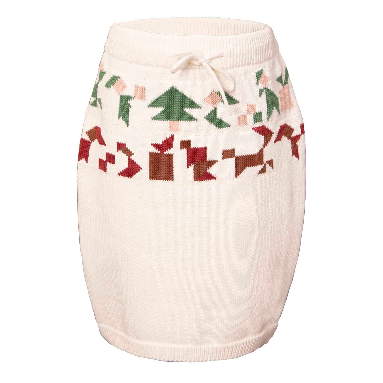 Girls Christmas Skirt with Gifts Motiv-0
