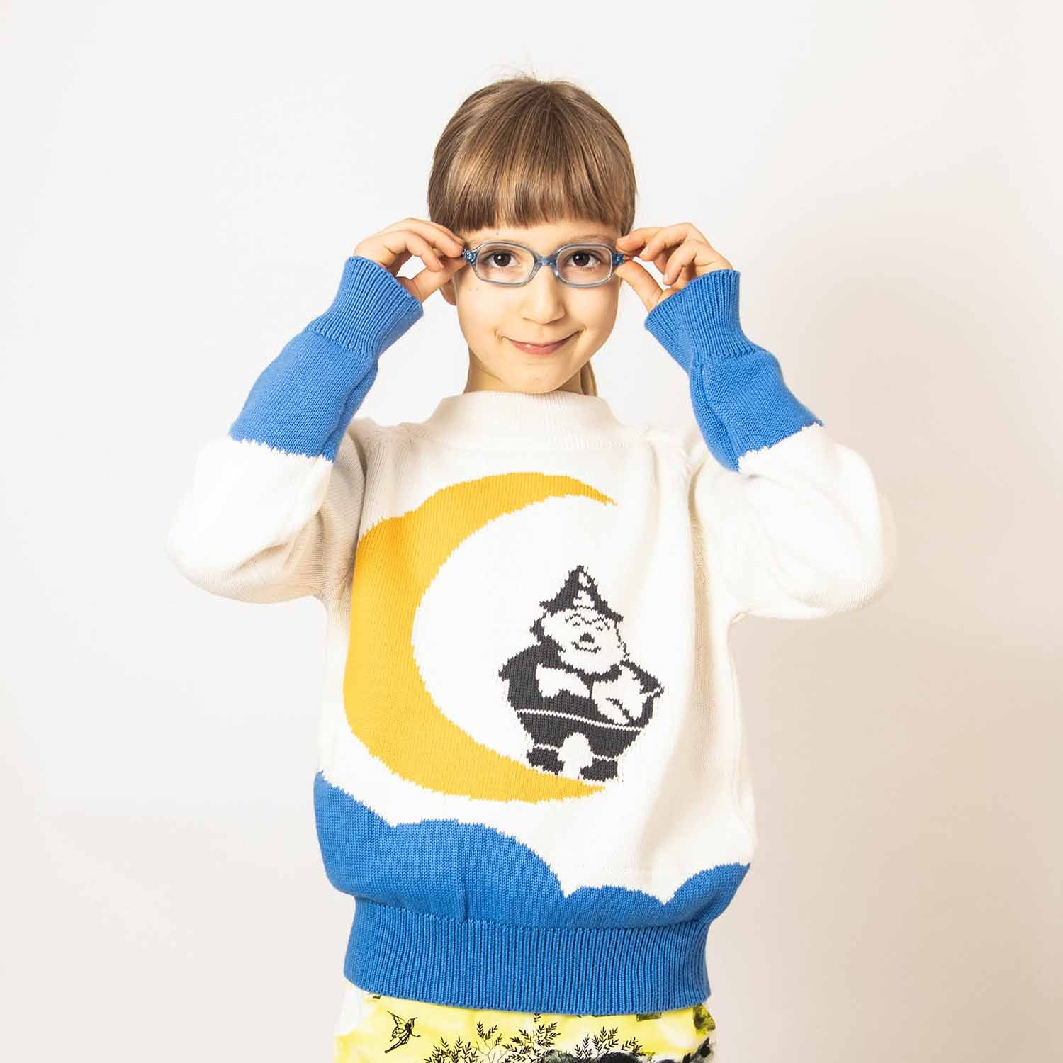 Boys and Girls Christmas Sweater with Gnome-1