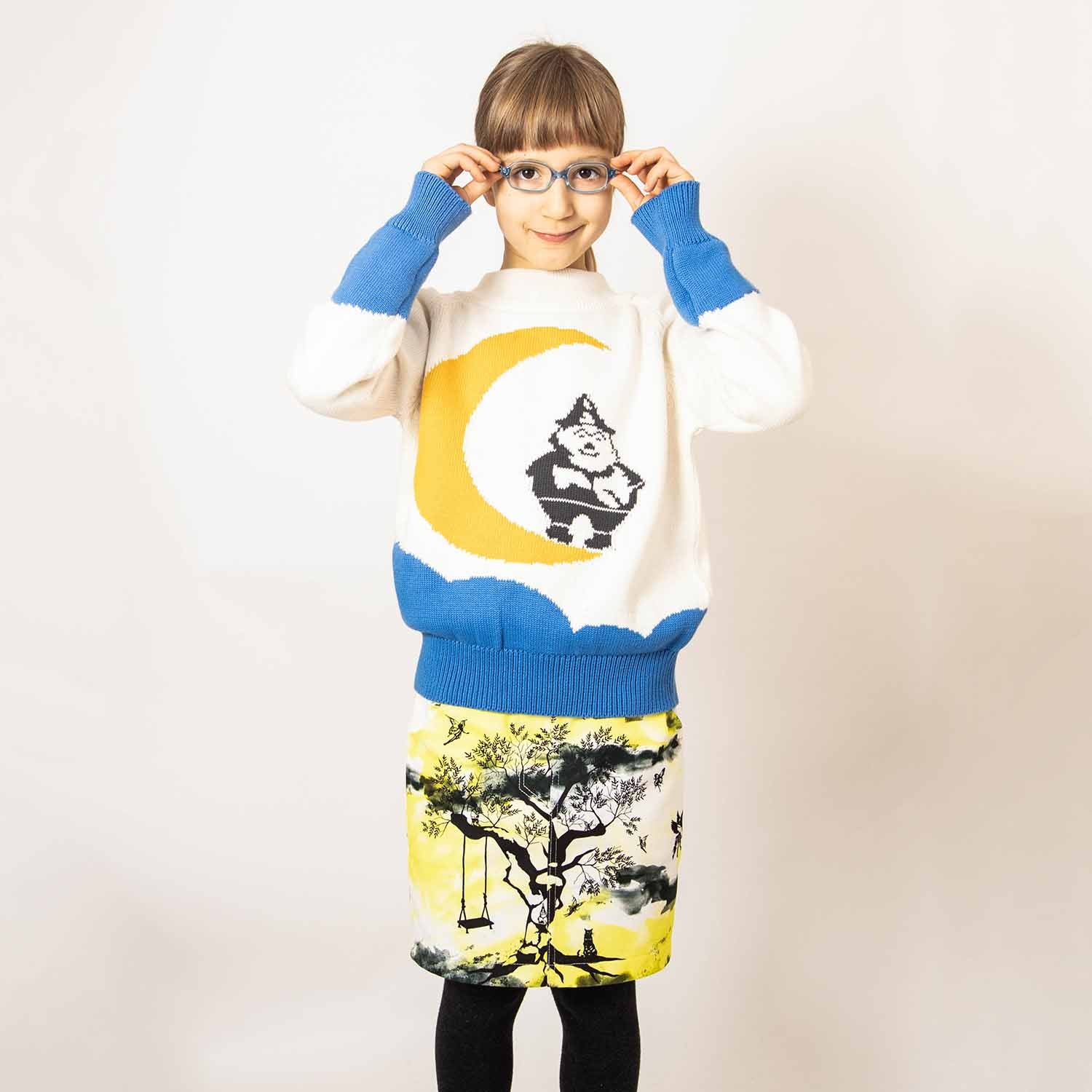 Kids Mini Skirt with Print-1