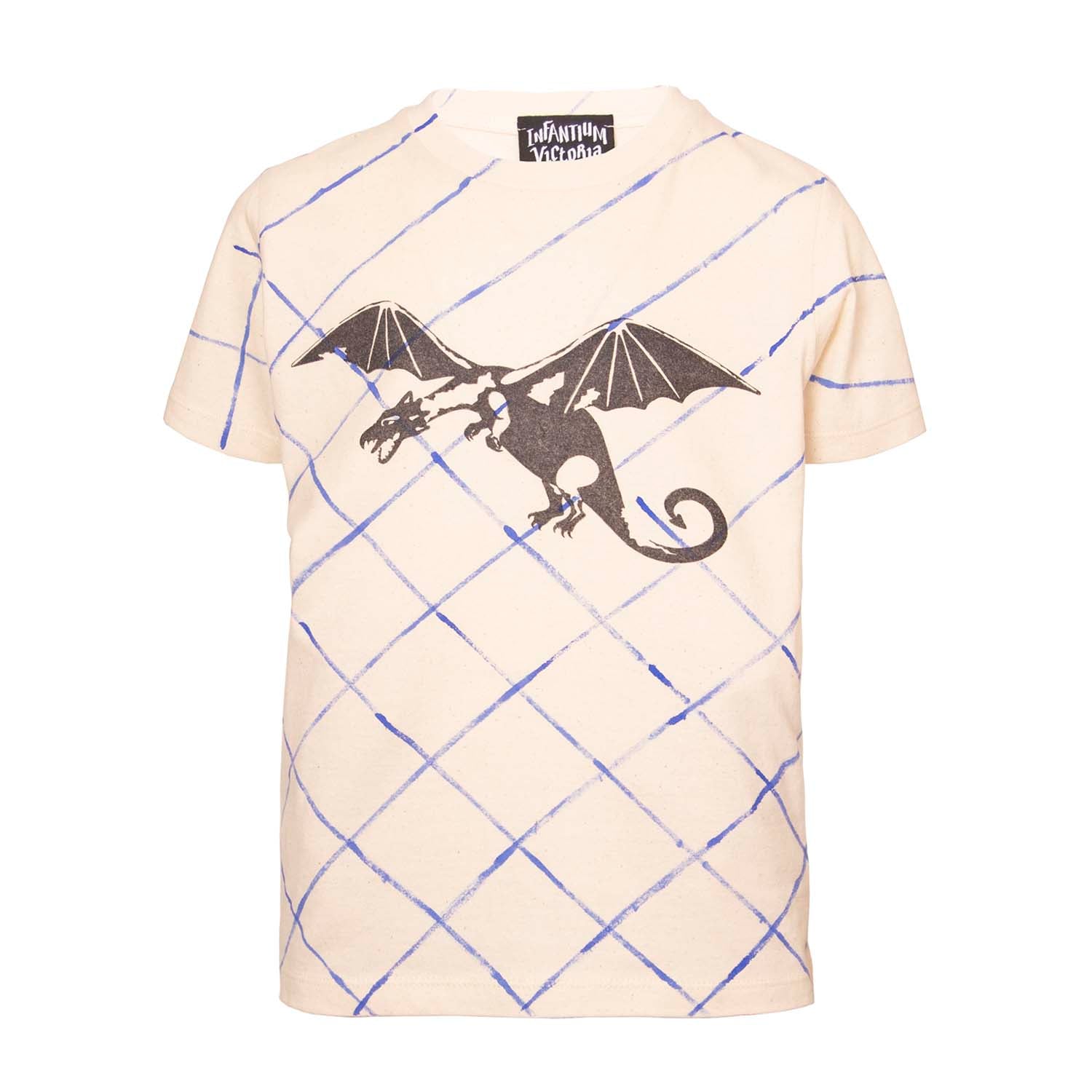 Hand-Painted Off-White T-Shirt with Dragon Limited Edition-0
