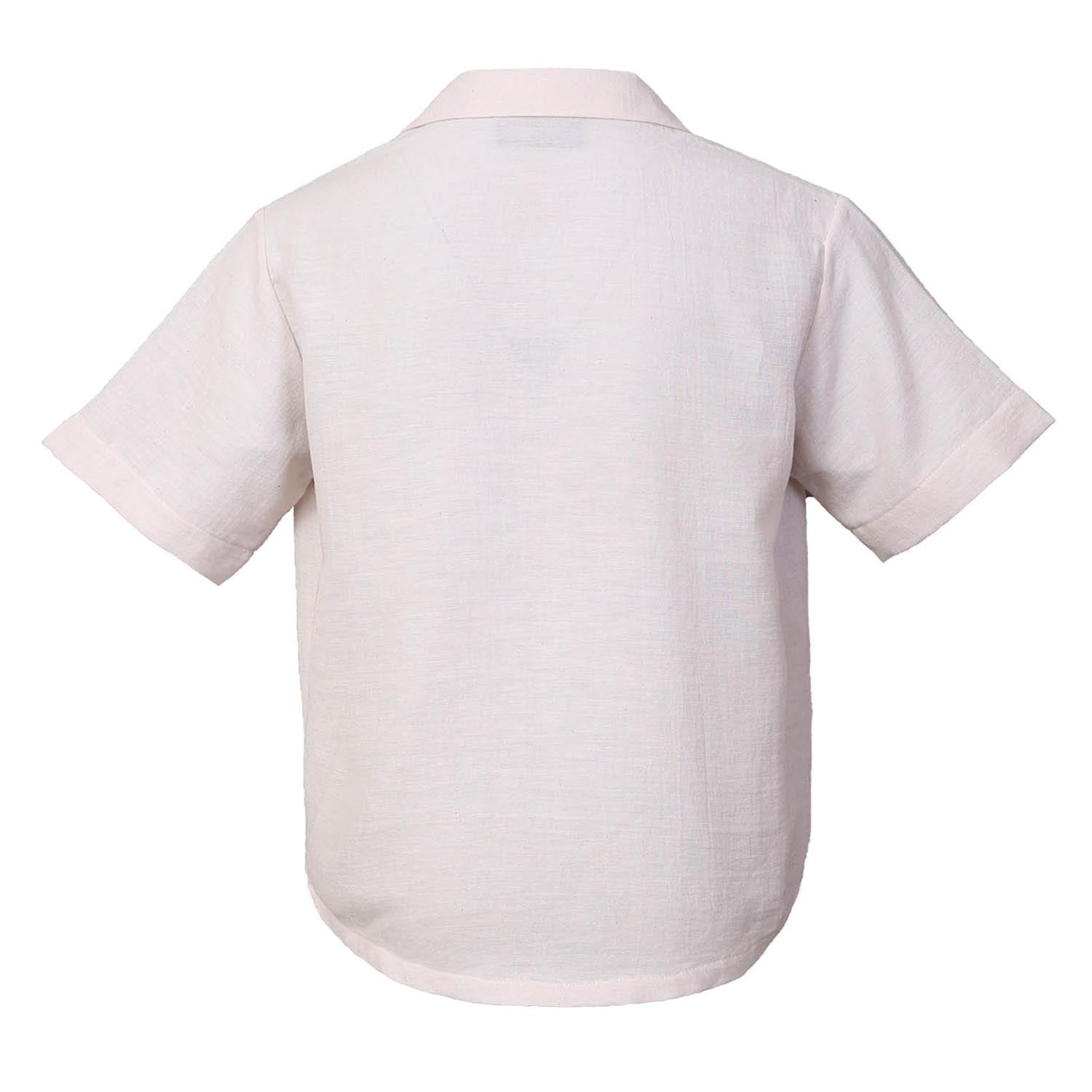 Kids Shirt in Cream Weganool Vegan Cashmere-2