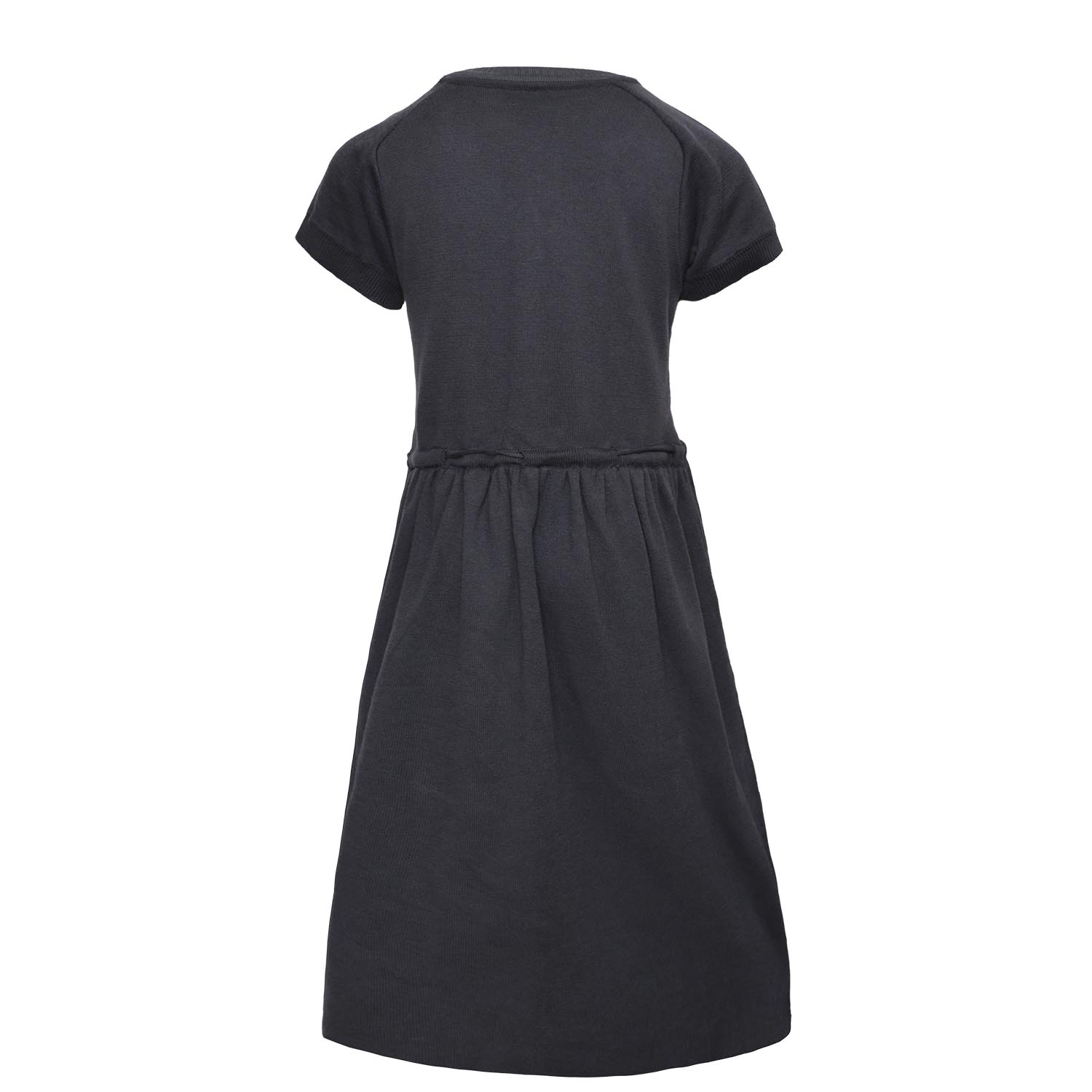 Grey Cable Knit Dress for Girls-2