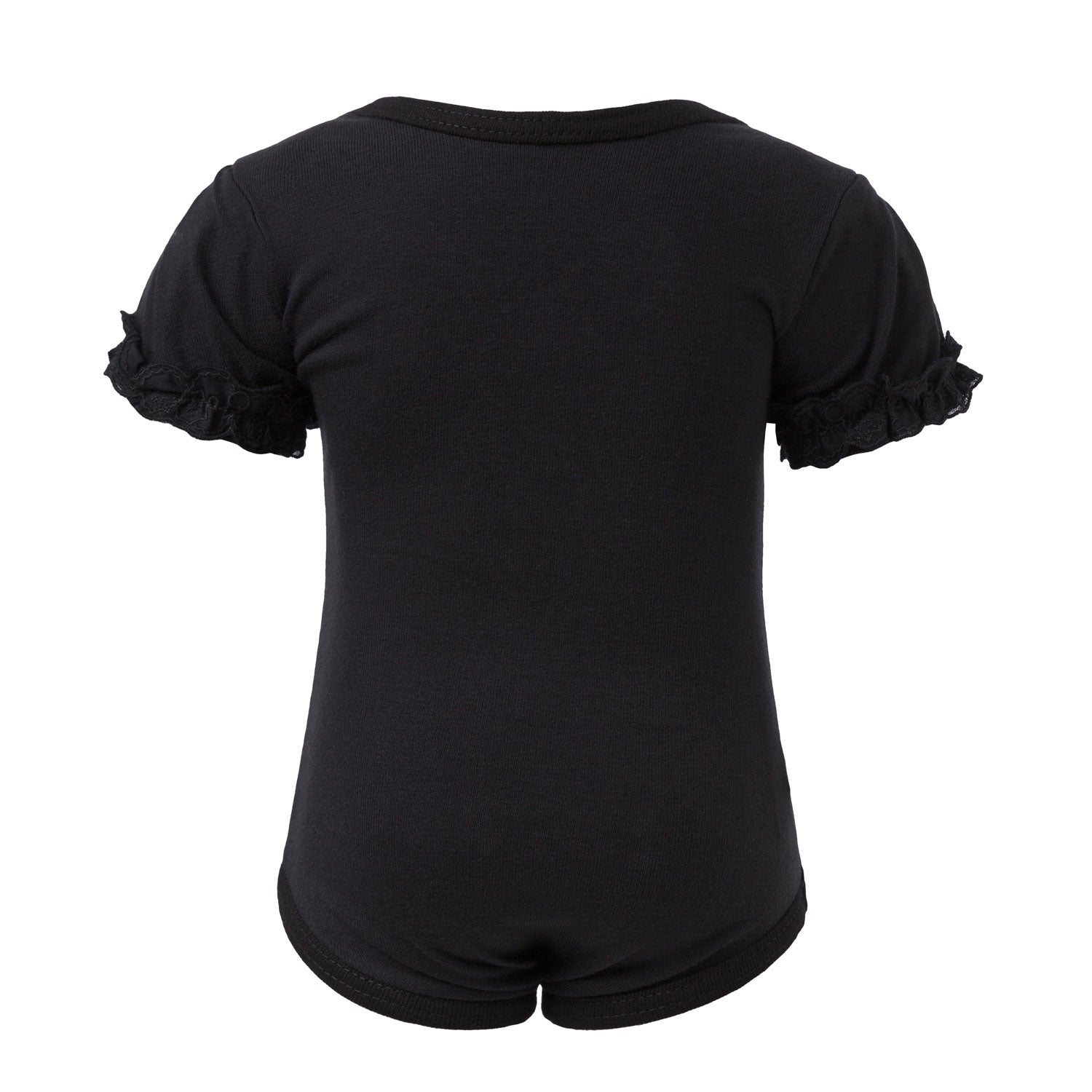 Baby Girl Onesie with Lace Trim-1