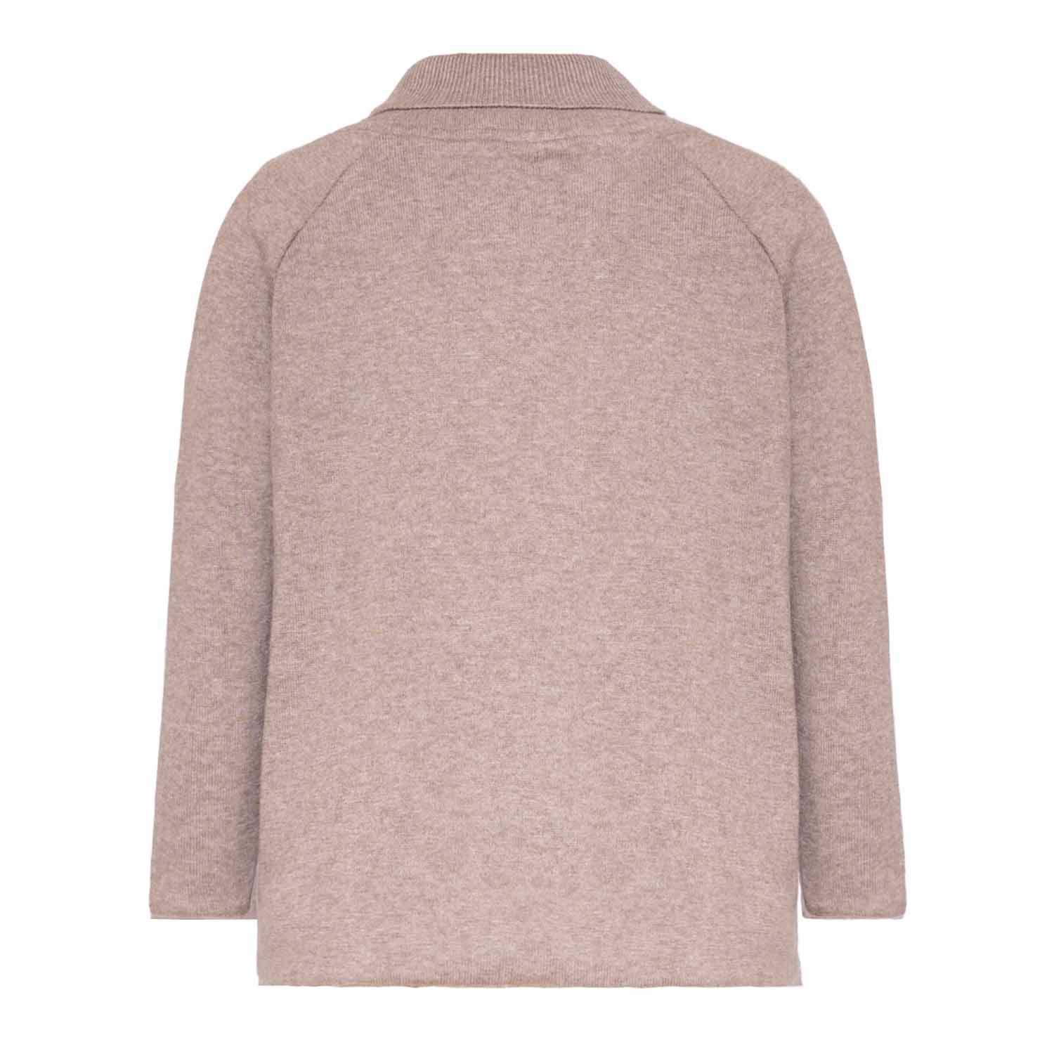 Beige Knitted Kids Sweater-3