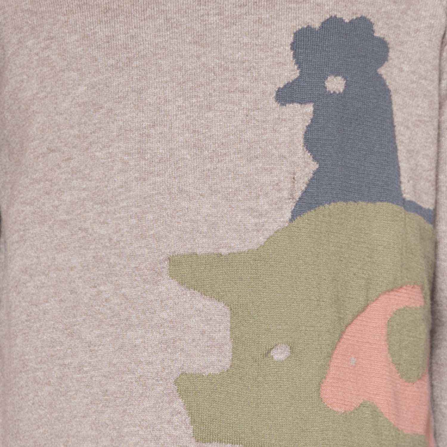 Beige Knitted Kids Sweater-2