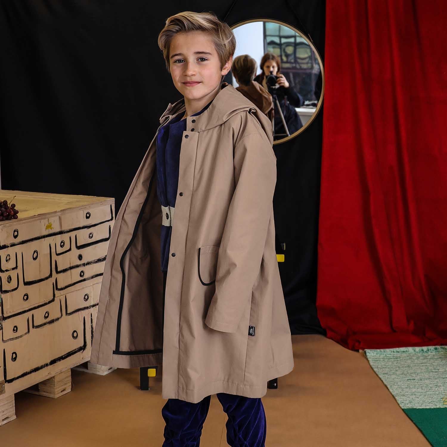 Beige Cotton EtaProof Parka-2