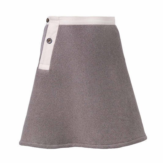 Beige Mini Skirt-0