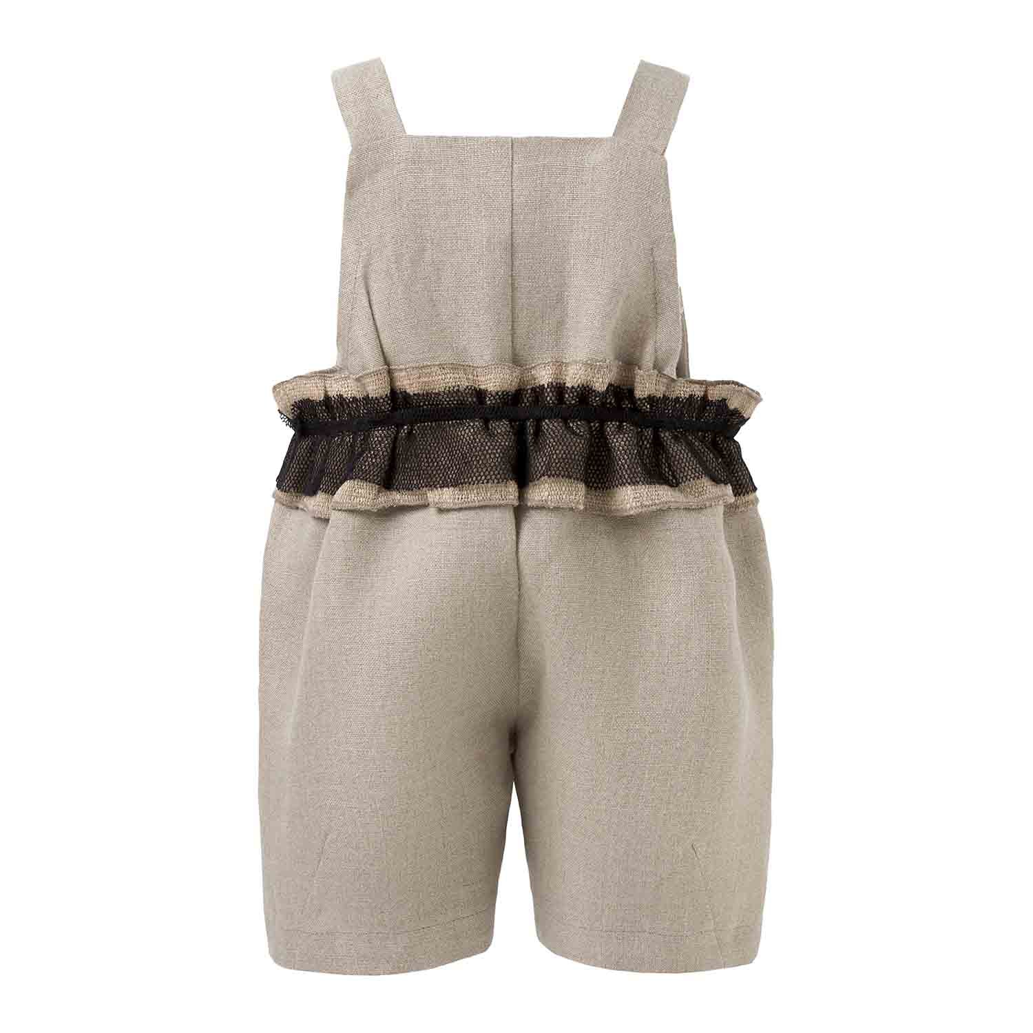 Baby Playsuit in Linen-1