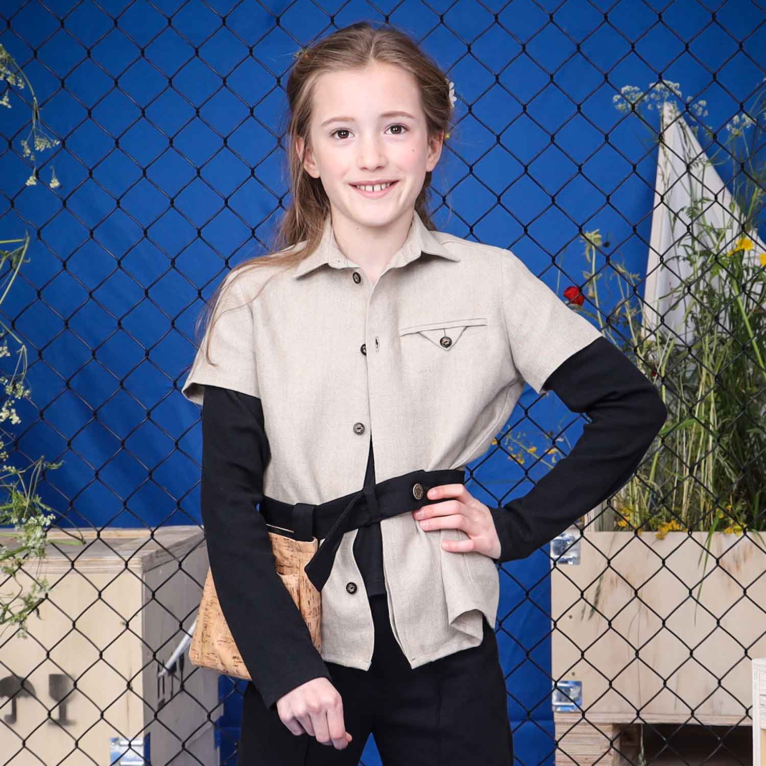 Linen Dress Shirt for Kids-2