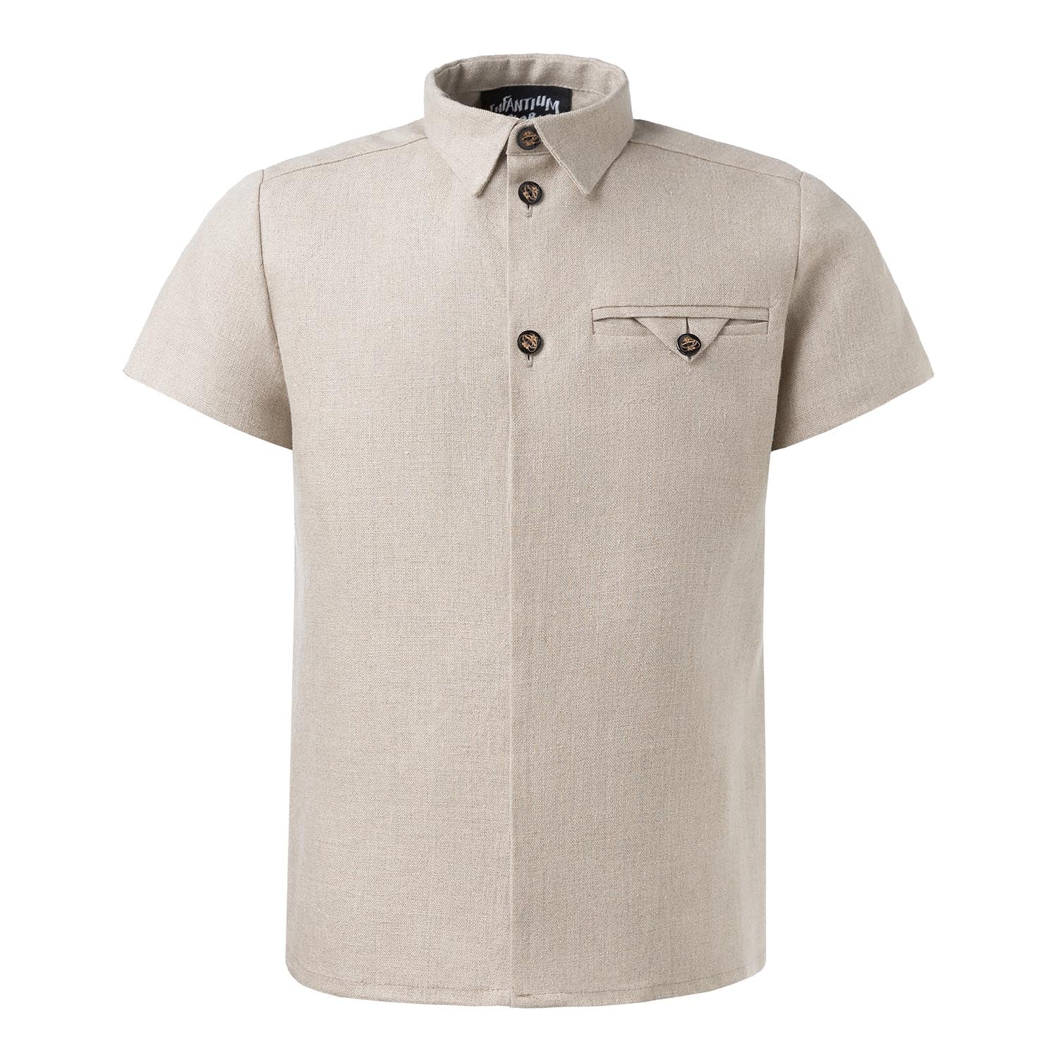 Linen Dress Shirt for Kids-0