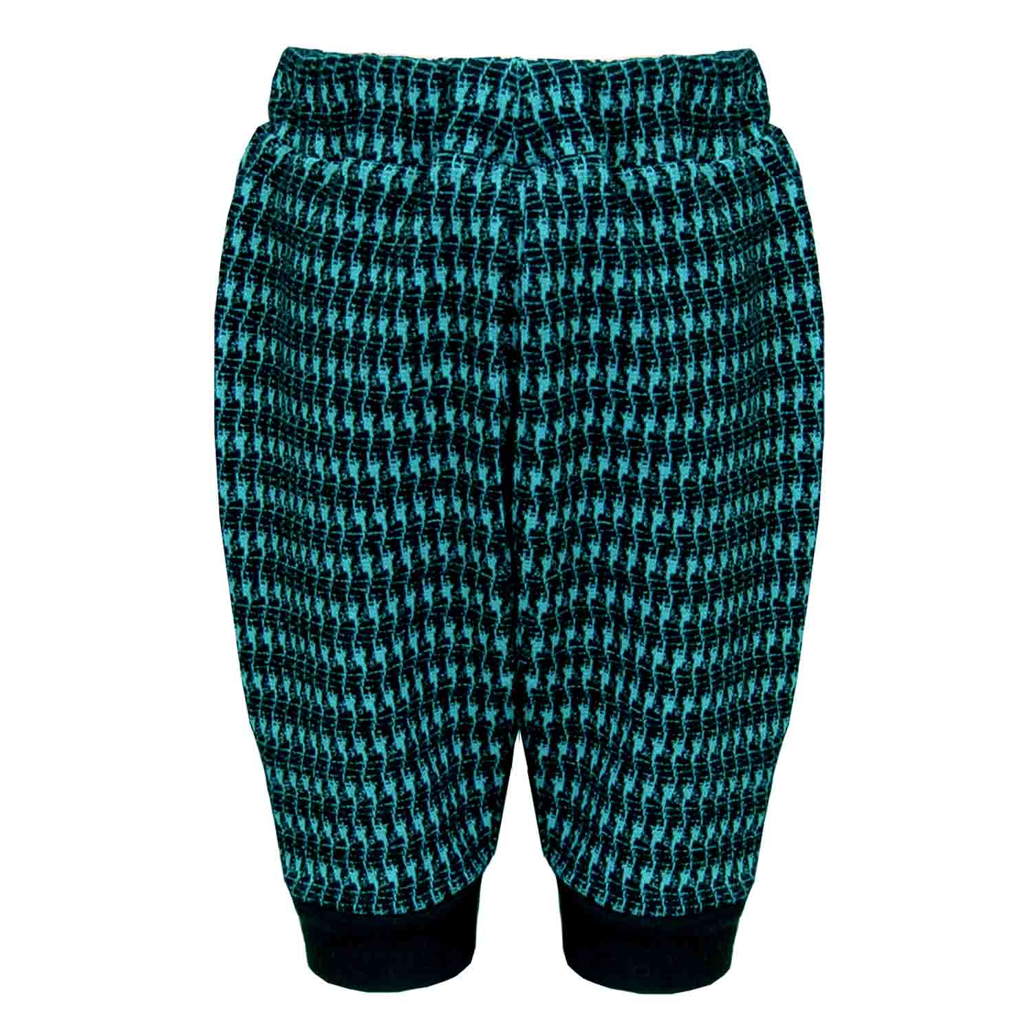 Black and Blue pied de poule Baby Pants-0