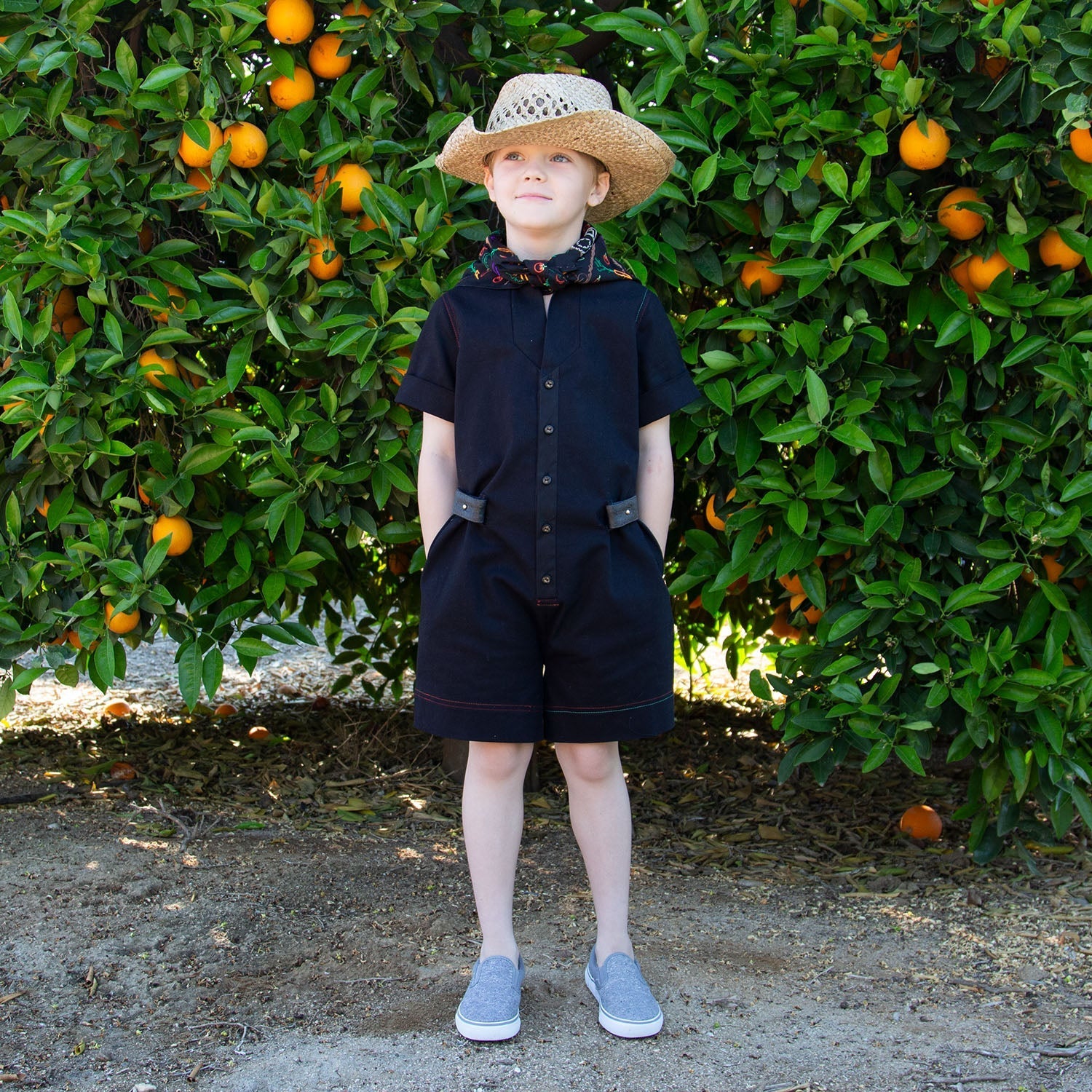 PRELOVED Black Playsuit with Cape, 16 yrs-3