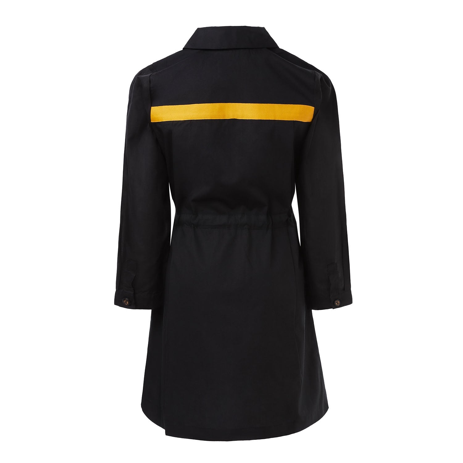 Girls Black Longsleeve Shirt Dress-2