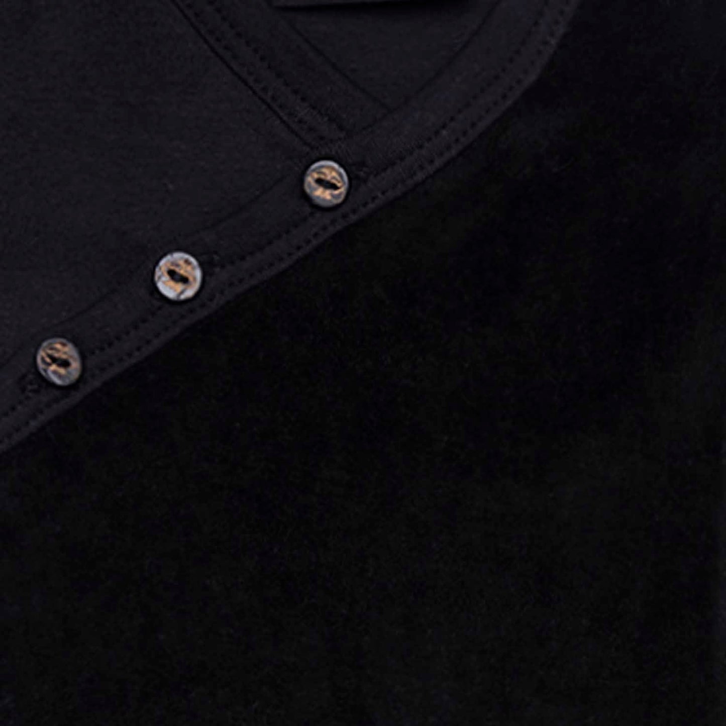 Black Baby Onesie with Velvet Detail-1