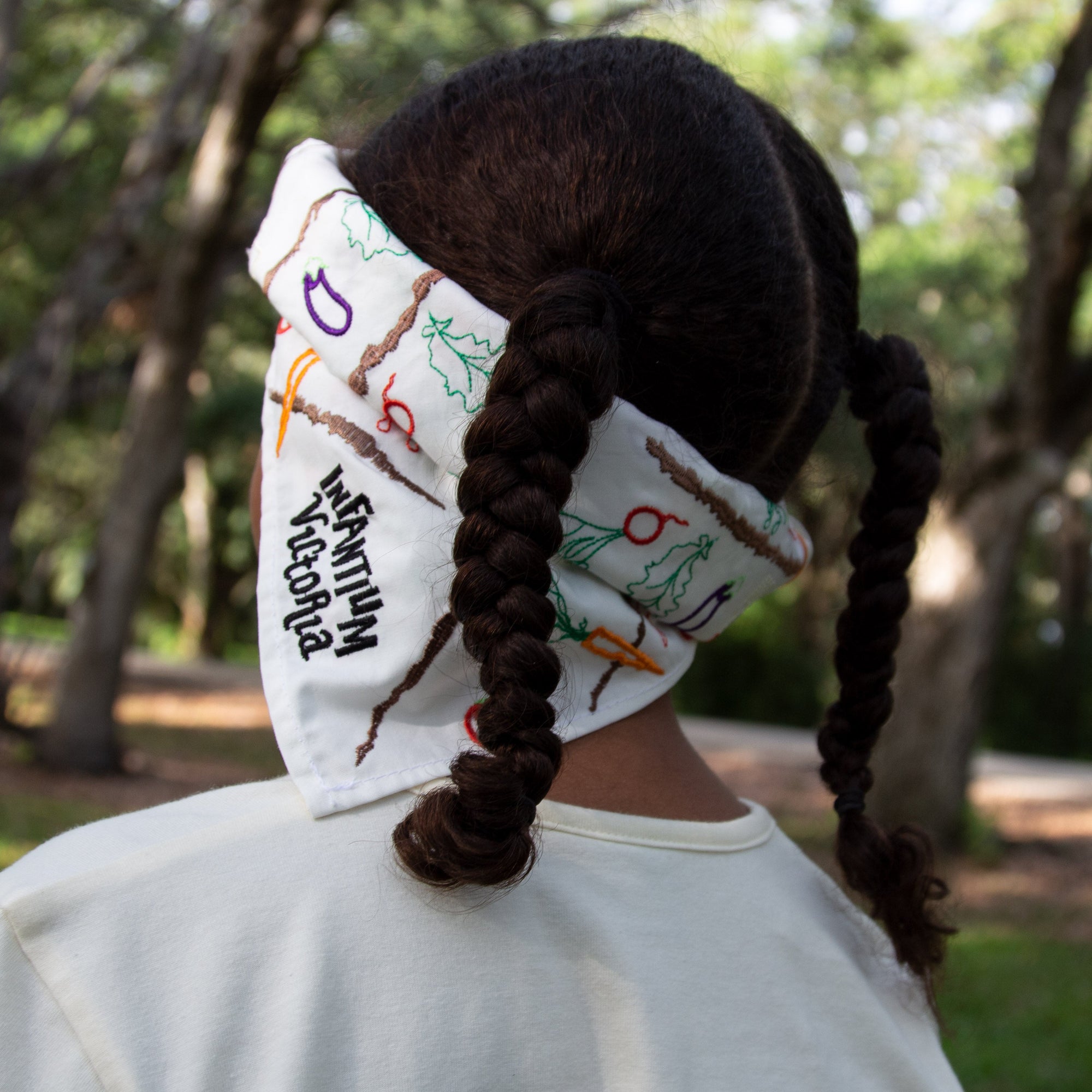 Off-White Bandana with Embroidery-2