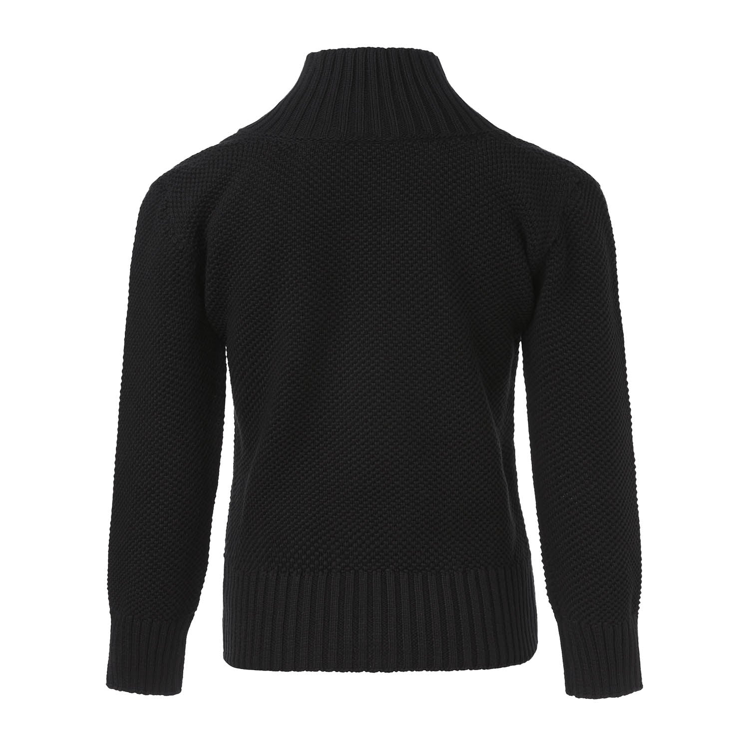Knitted Black Sweater-1