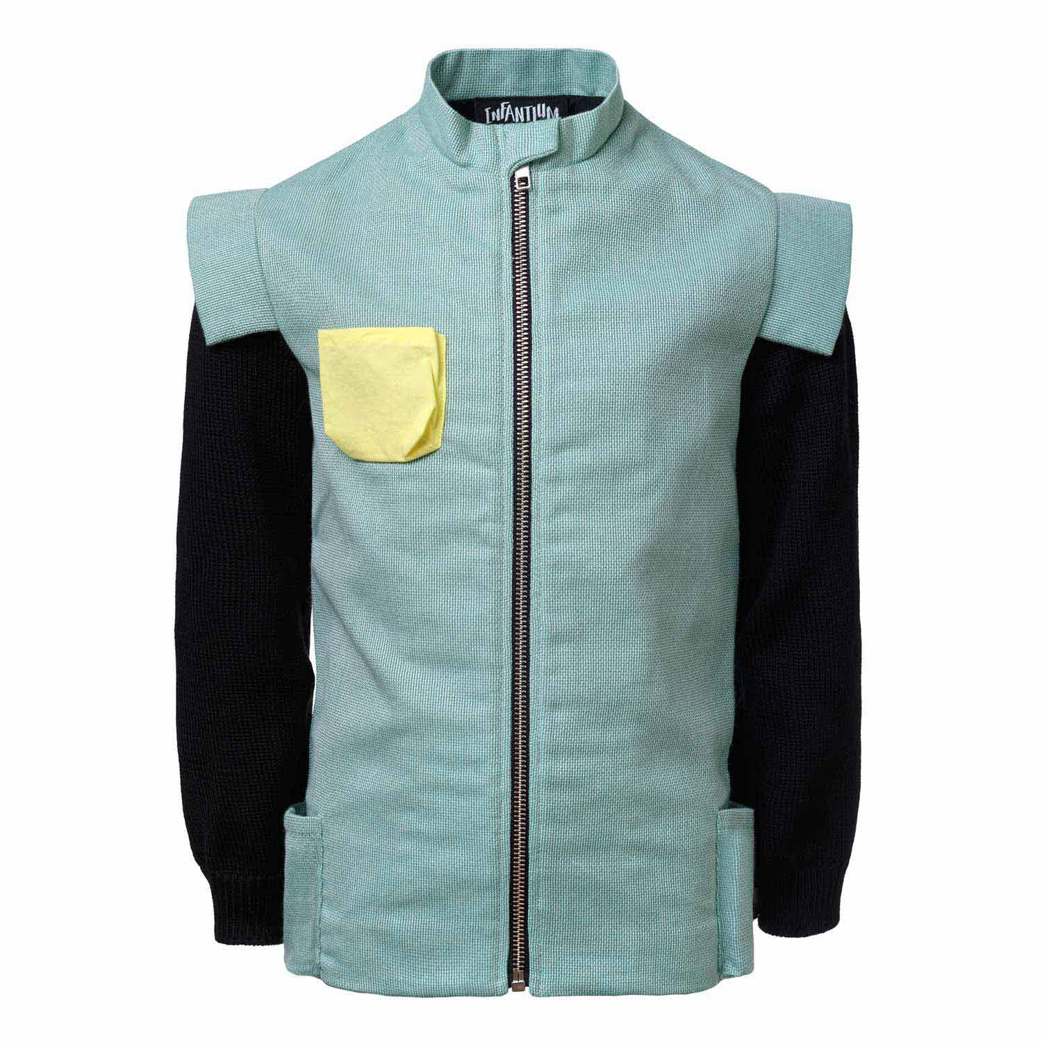 Pirate Jacket Organic Cotton Jacket with Knitted Sleeves-0