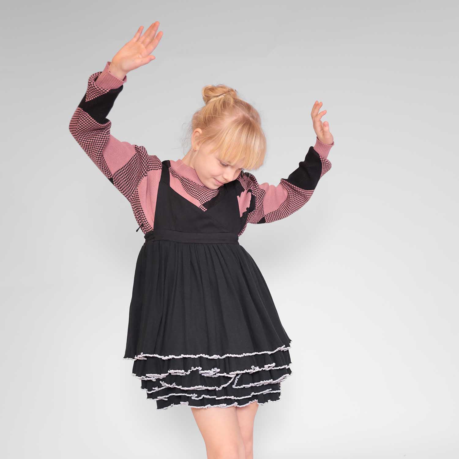 Girls Black Dress for Special Occasions-1
