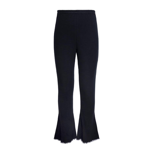 Black Flare Leggings-0