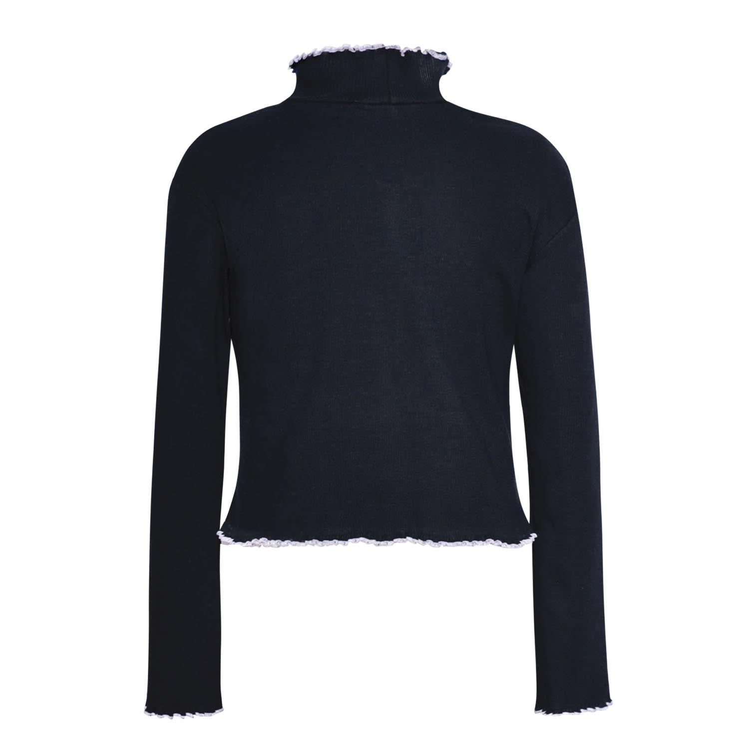 Black Turtleneck Top-3