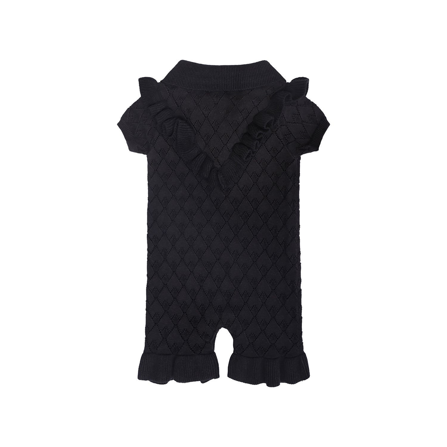 Black Baby Knitted Onesie-1