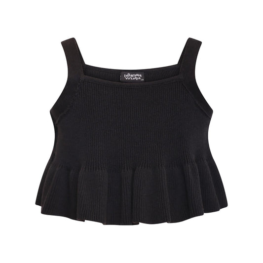 Kids Crop Tops in Black-0