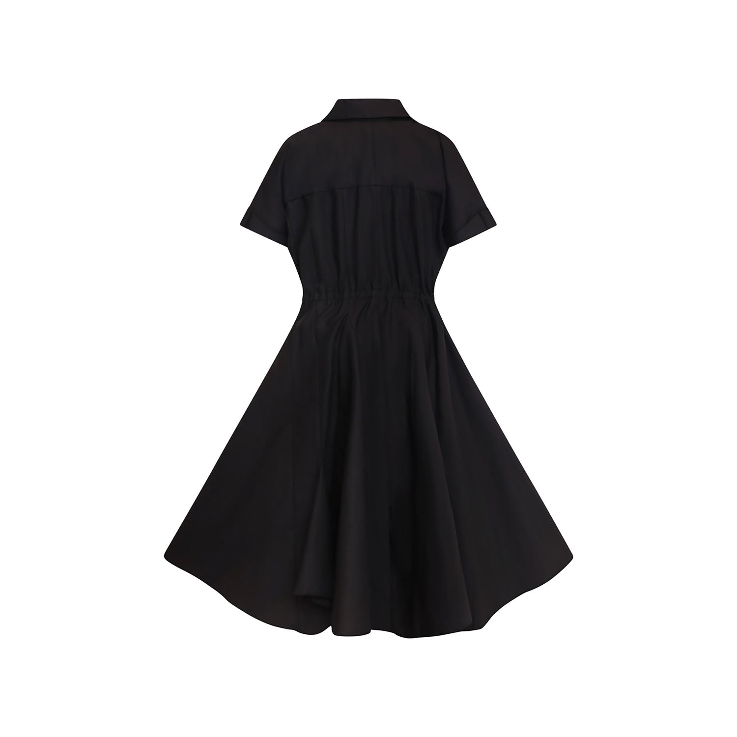 Zero Waste Black Shirt Dress-3