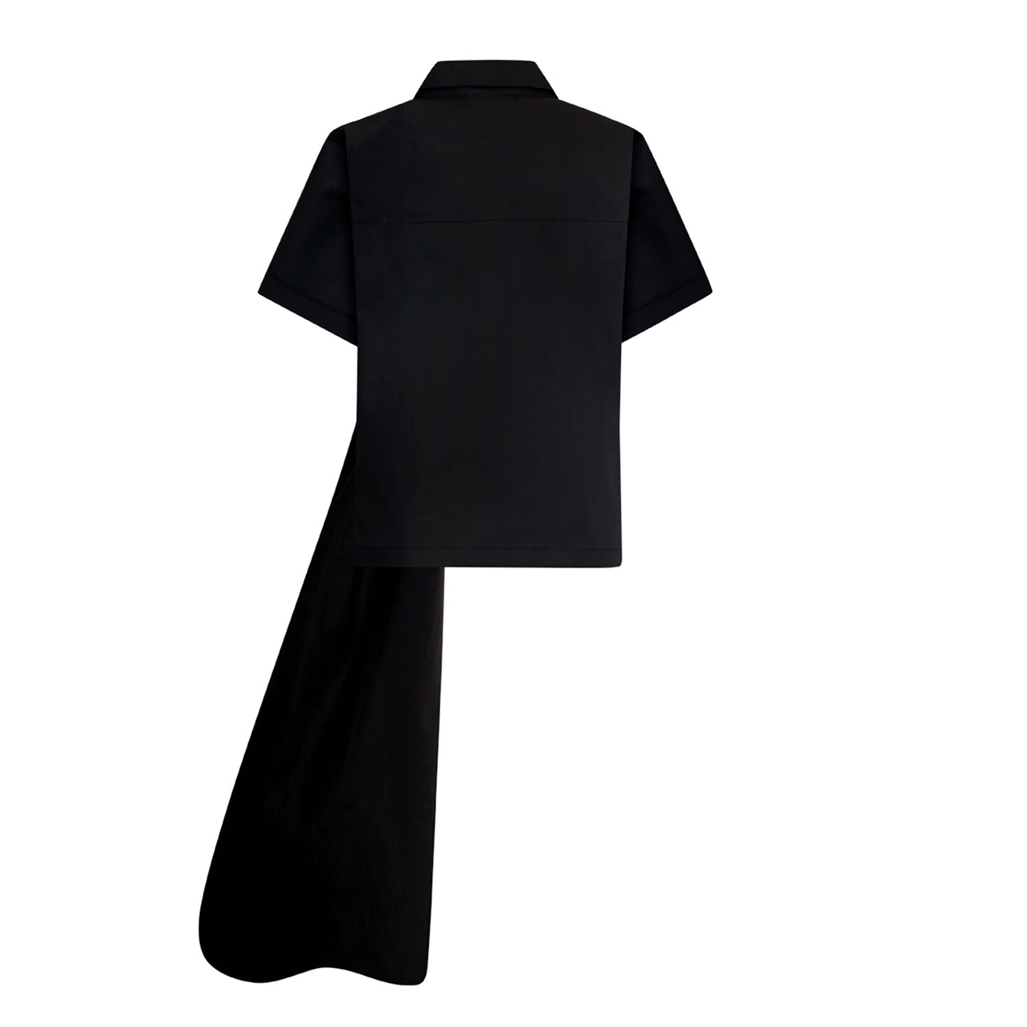 Zero Waste Black Designer Shirt for Boys and Girls-2