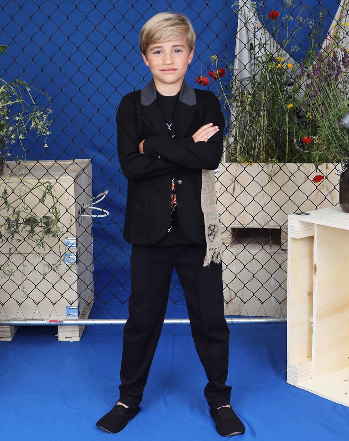 Black Loungepants for Kids-3