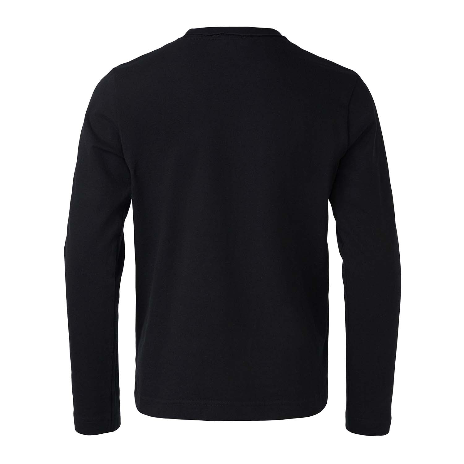 Kids Black Longsleeve Top with Orangutan Application-2