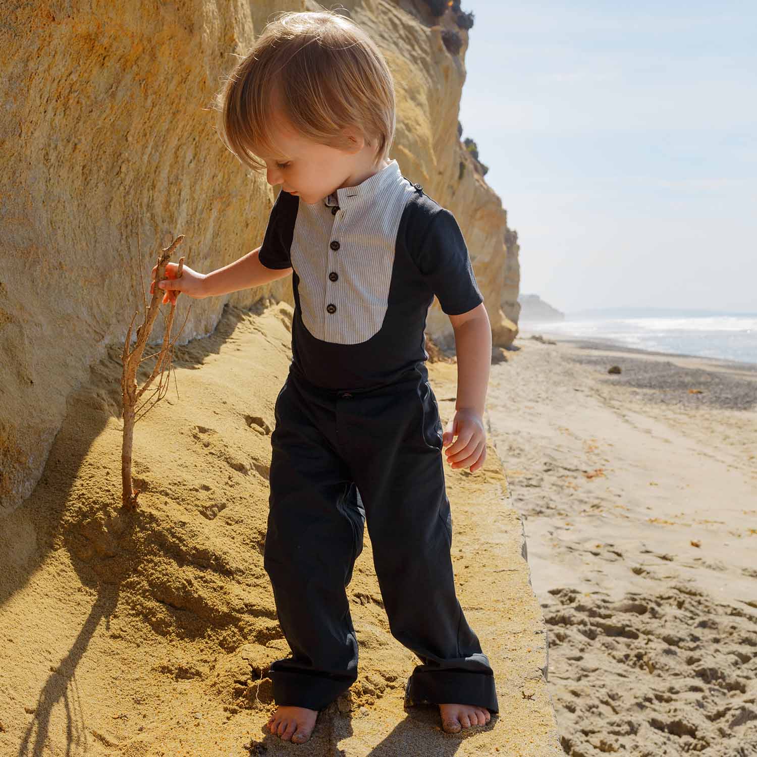 Black Puffed Pants-2