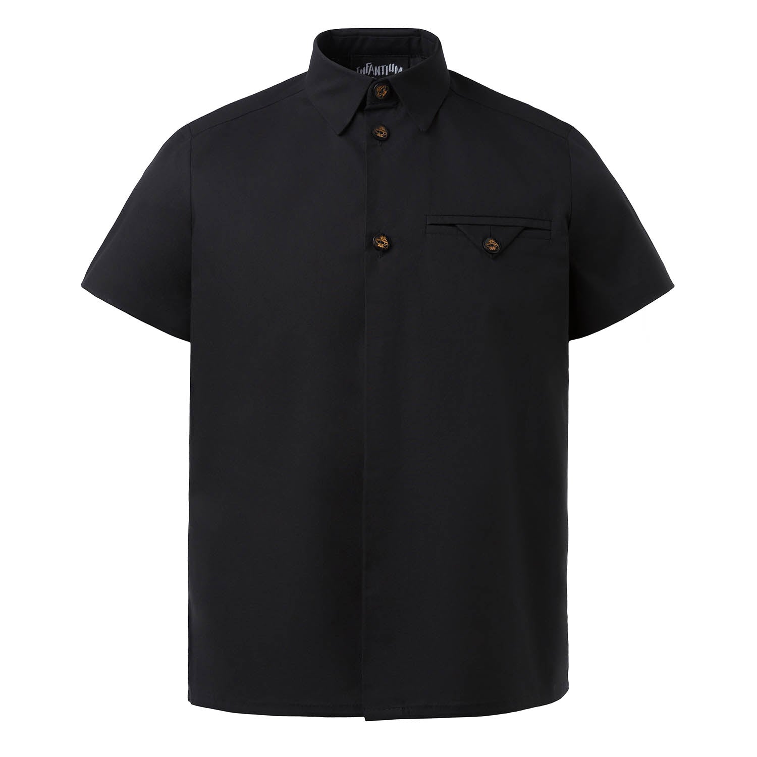 Black Dress Shirt for Kids-0