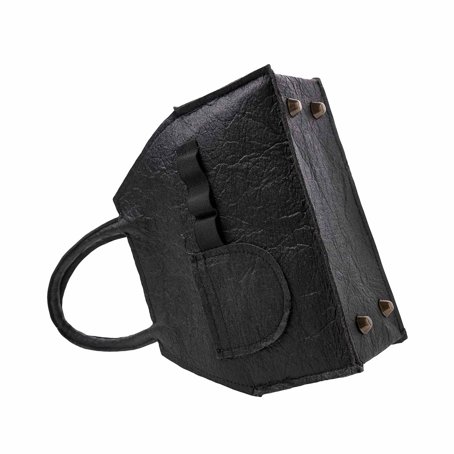 Black Pinatex Handbag-3