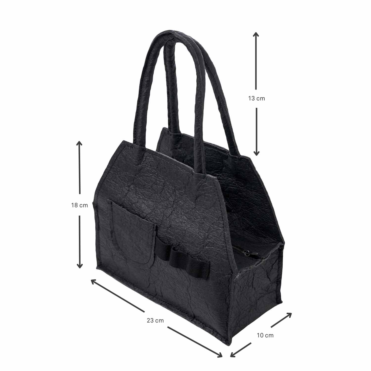 Black Pinatex Handbag-4
