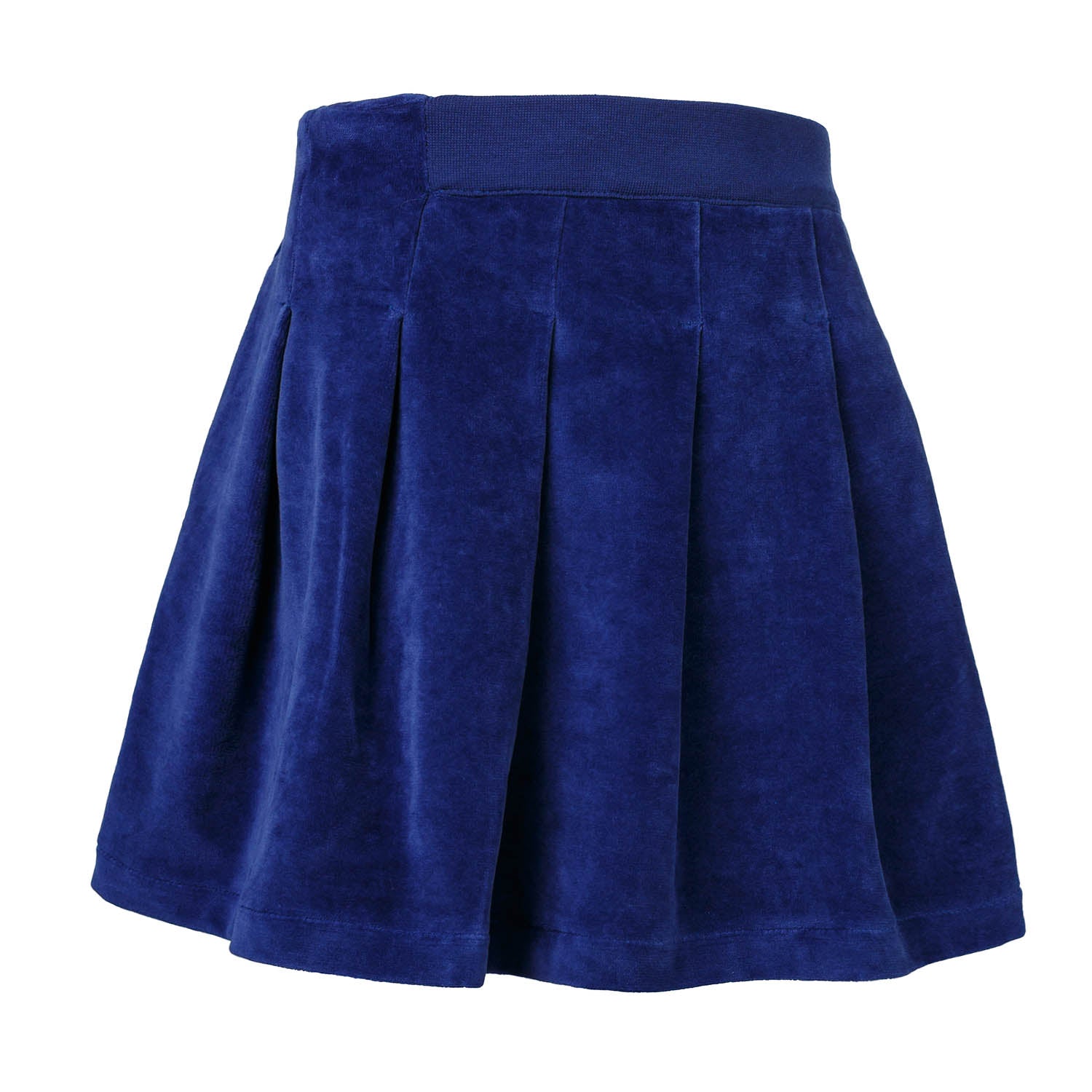 Blue Velvet Skirt for Girls-0