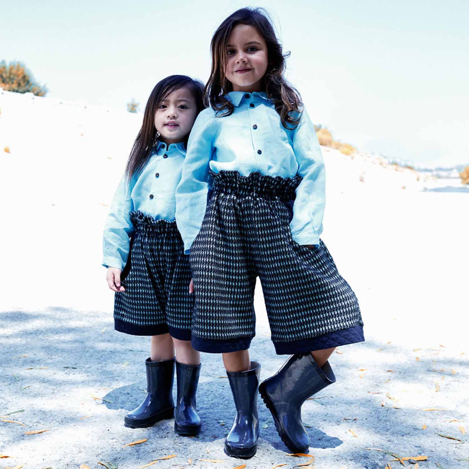 Black and Blue Culottes-1