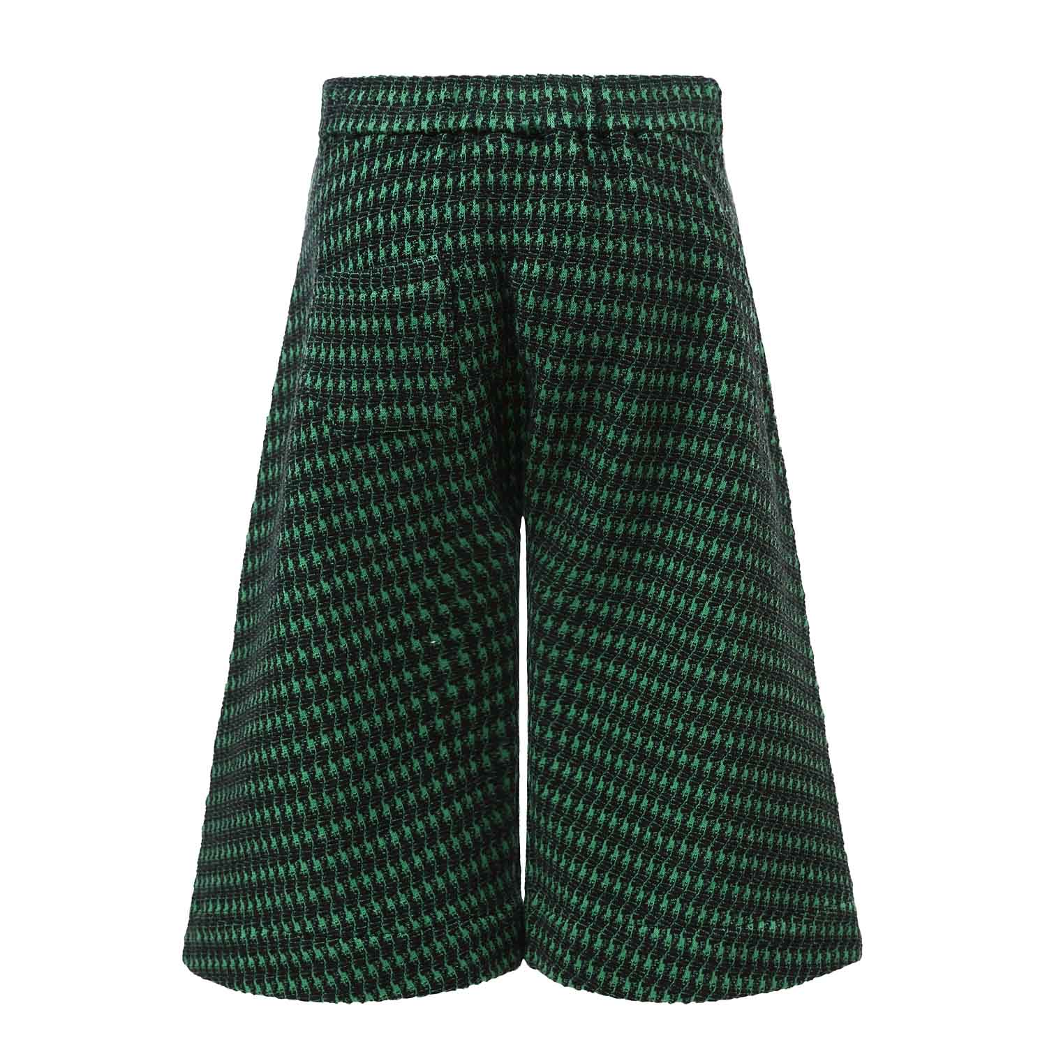 Green Culottes Shorts-3